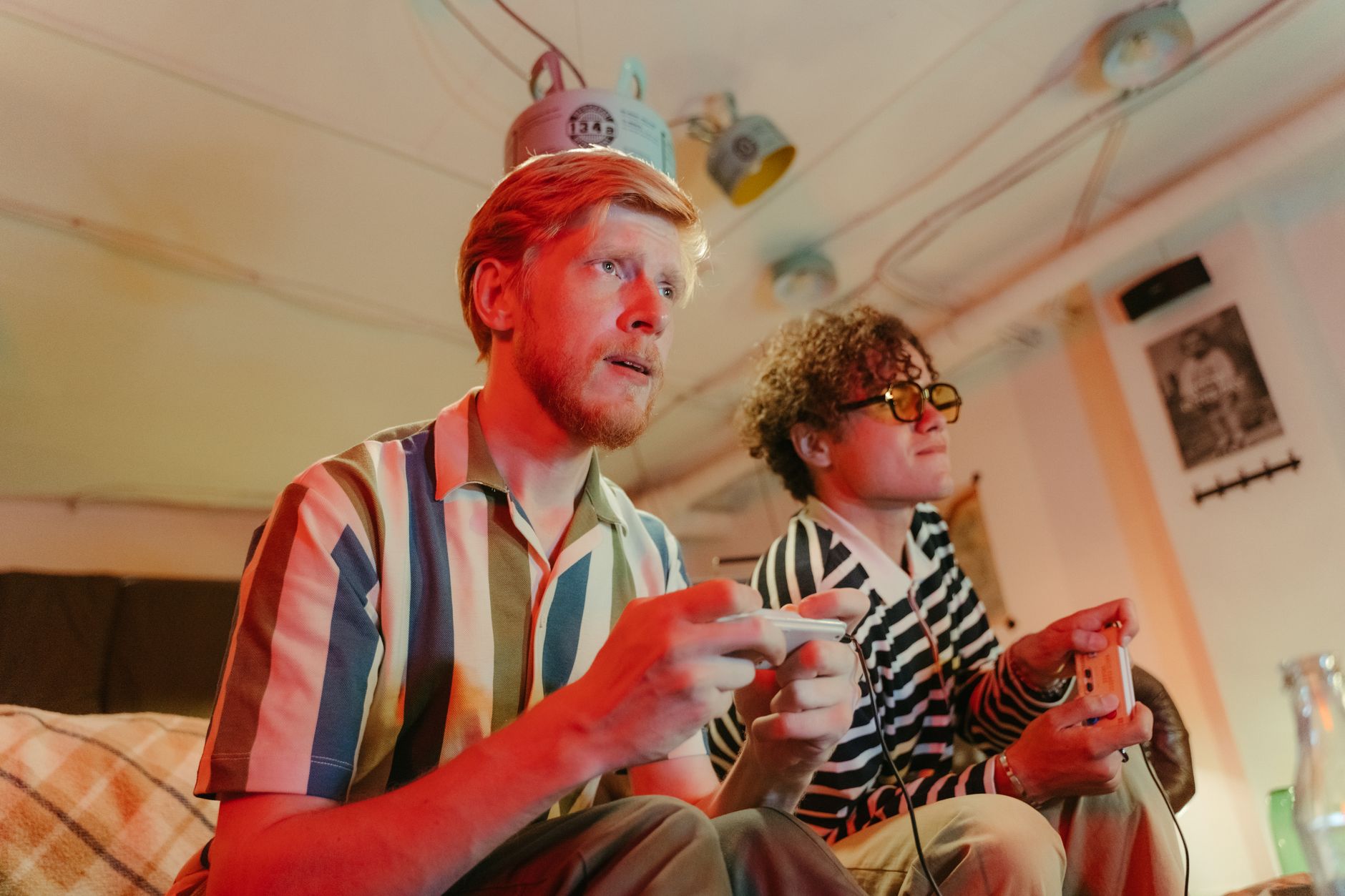 Family enjoying cloud gaming